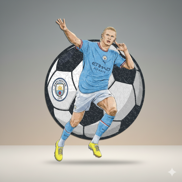 Personalized 3D Wood Soccer Puzzle