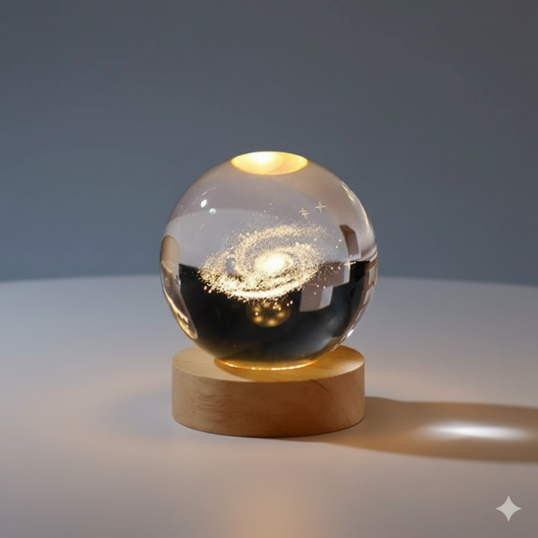 3D Glass Ball LED Night Lamp