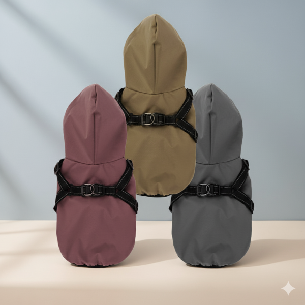 Waterproof Reflective Dog Raincoat Harness