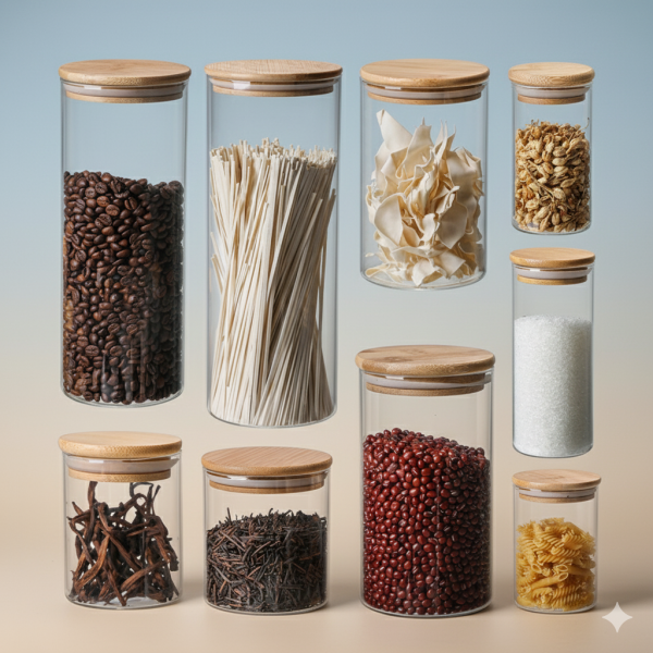 Borosilicate Glass Food Storage Jars