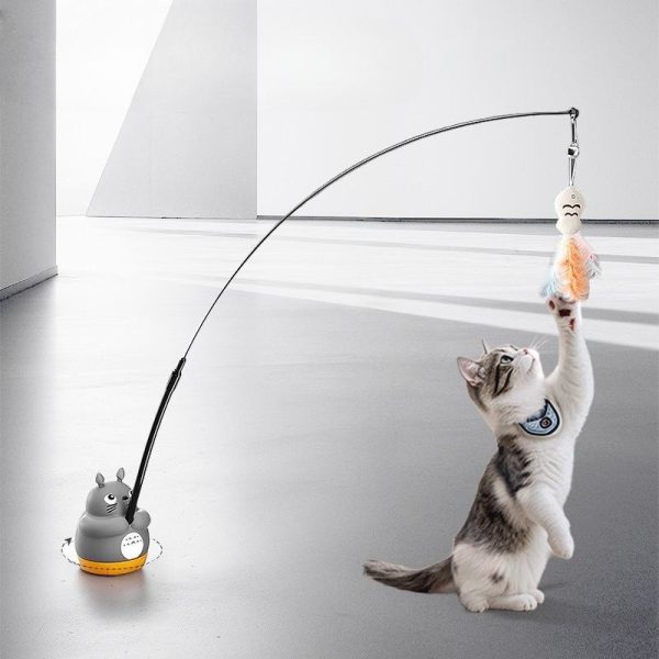 Wholesale Retractable Cat Toy Sticks – Interactive Bite-Resistant Rope Toys for Pets