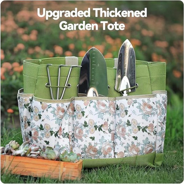 Stainless Steel Garden Tool Set with Wood Handles